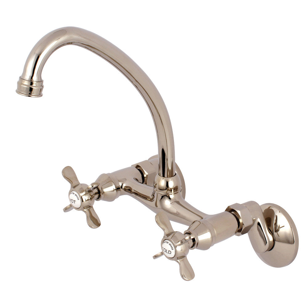 Kingston Brass KS114C Essex Two Handle Wall Mount Kitchen Faucet