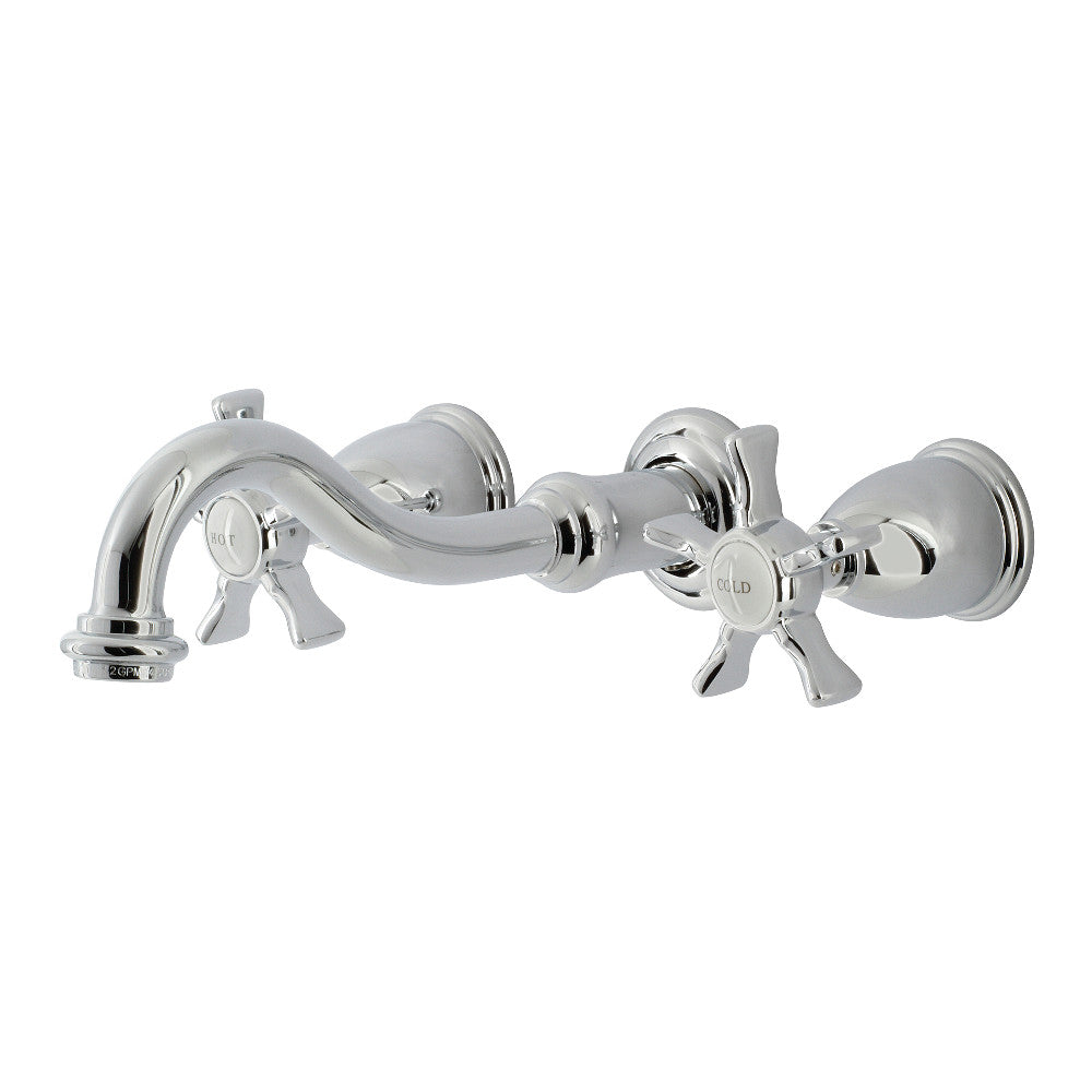 Kingston Brass KS3121NX Hamilton Two-Handle Wall Mount Bathroom Faucet