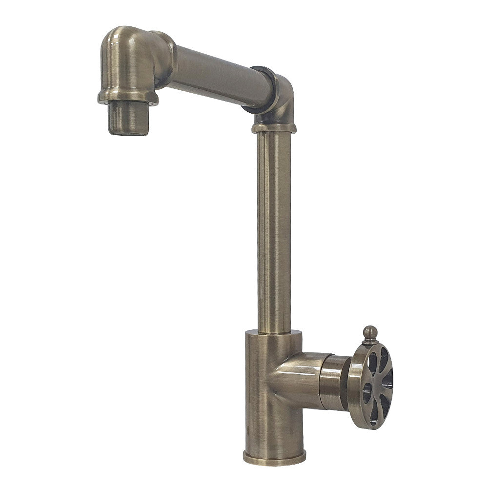 Kingston Brass KS144RXPN Belknap Single-Handle Bathroom Faucet with Push Pop-Up