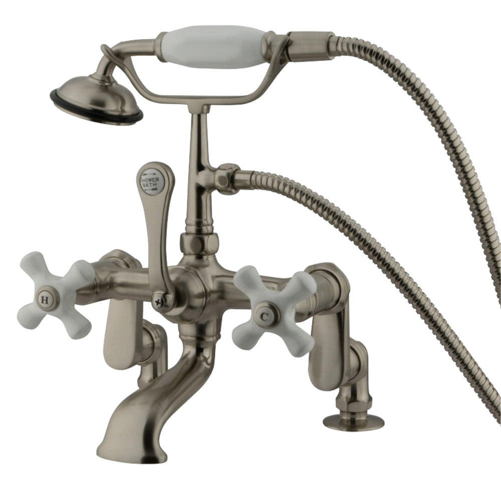 Vintage Adjustable Center Deck Mount Tub Faucet