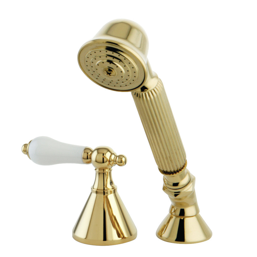 Kingston Brass Deck Mount Hand Shower with Diverter for Roman Tub Faucet