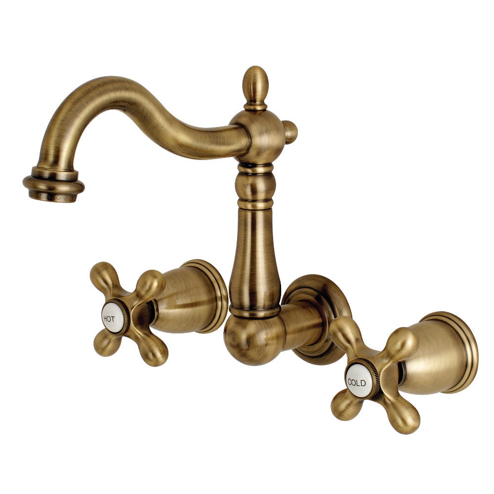 Kingston Brass KS1253AX 8-Inch Center Wall Mount Bathroom Faucet