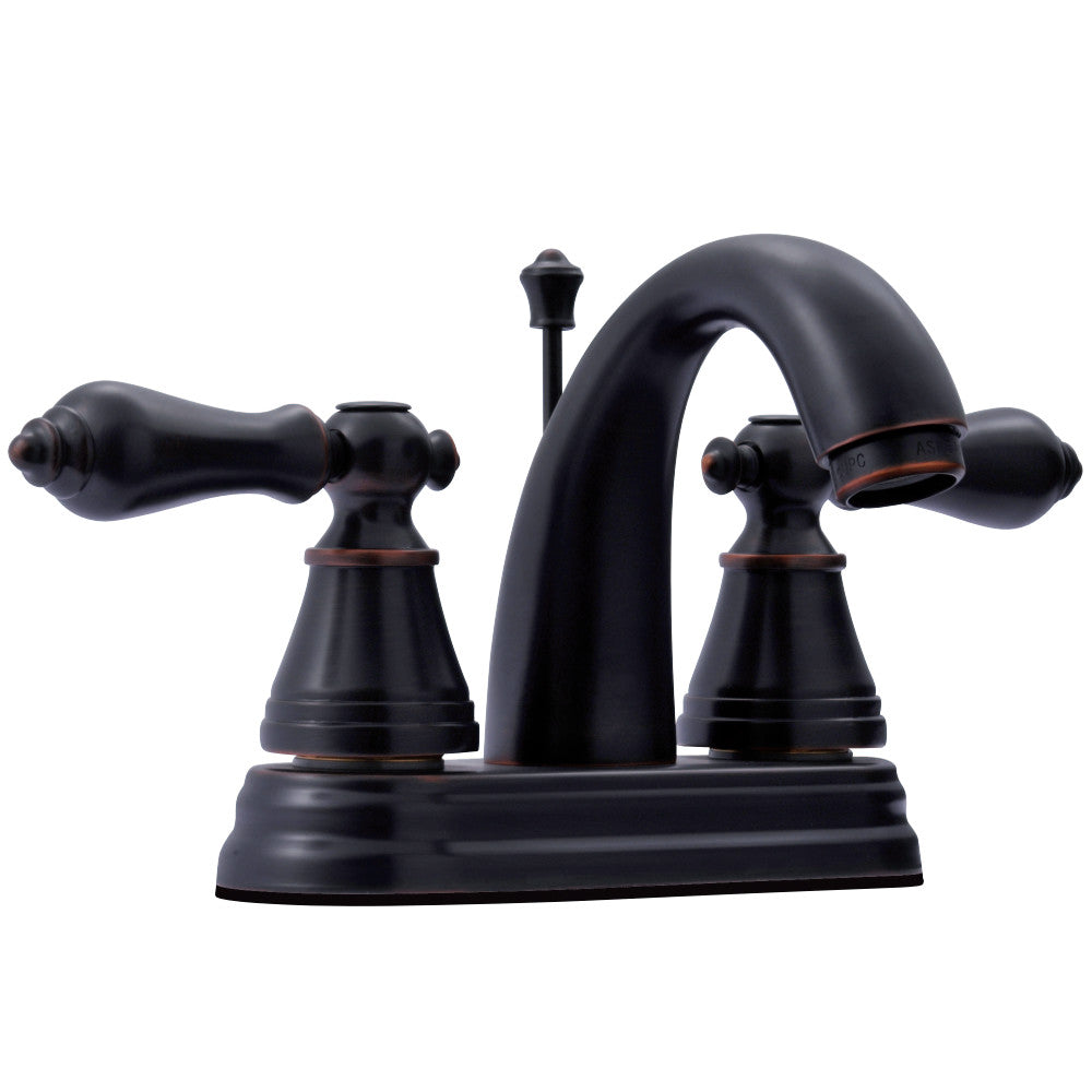 Fauceture FSY7618AL English Classic 4 in. Centerset Bathroom Faucet with Retail Pop-Up