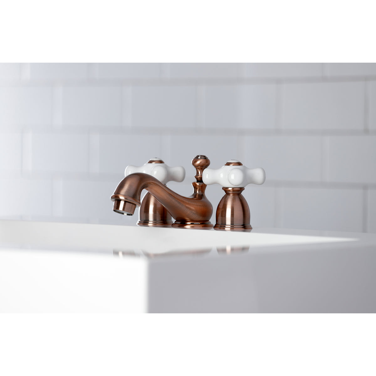Kingston Brass KS3958PX Mini-Widespread Bathroom Faucet