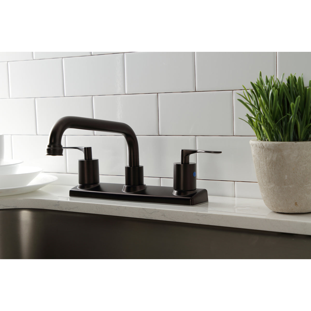Kingston Brass FB2138SVL Serena Centerset Kitchen Faucet