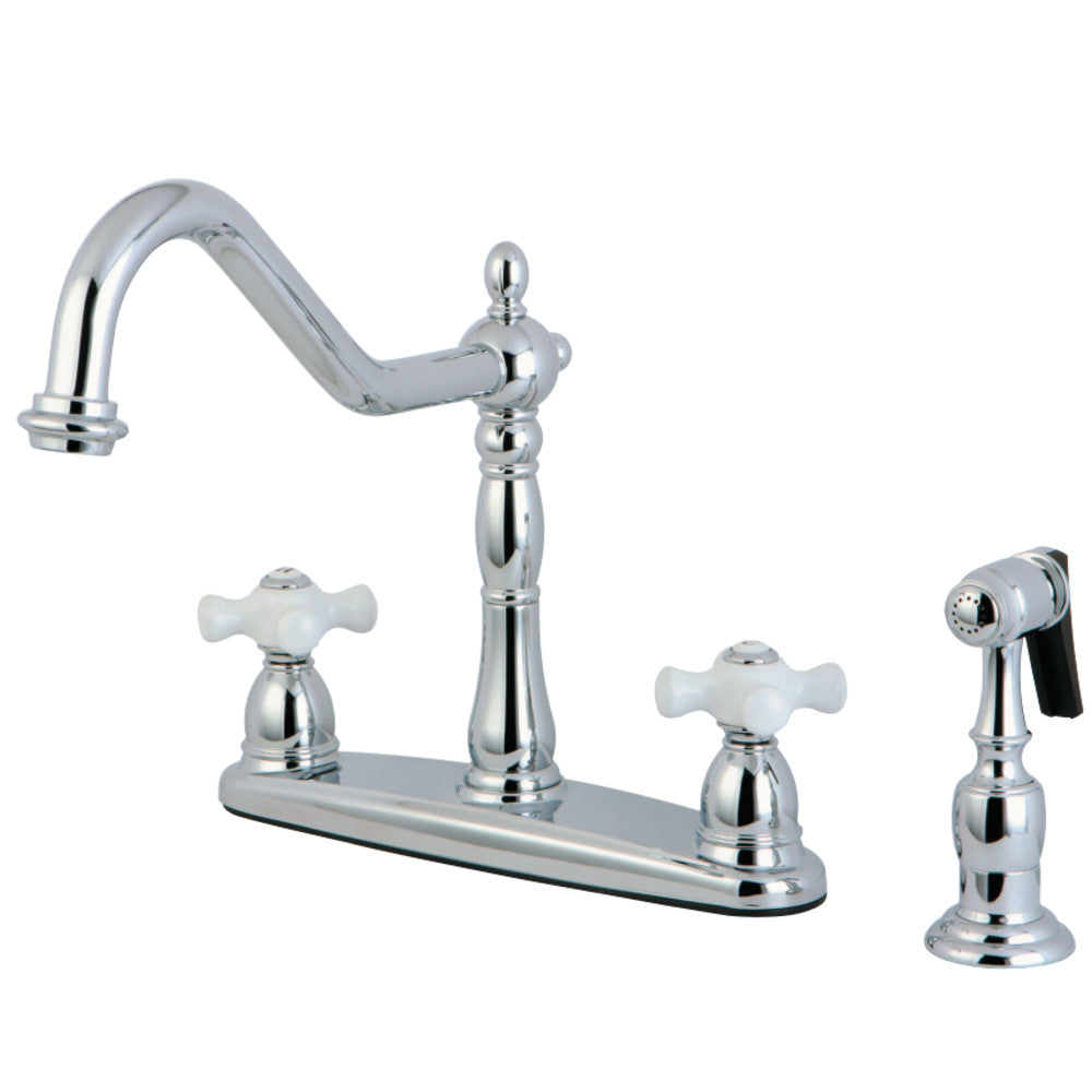 Kingston Brass KB1751PXBS Heritage Centerset Kitchen Faucet