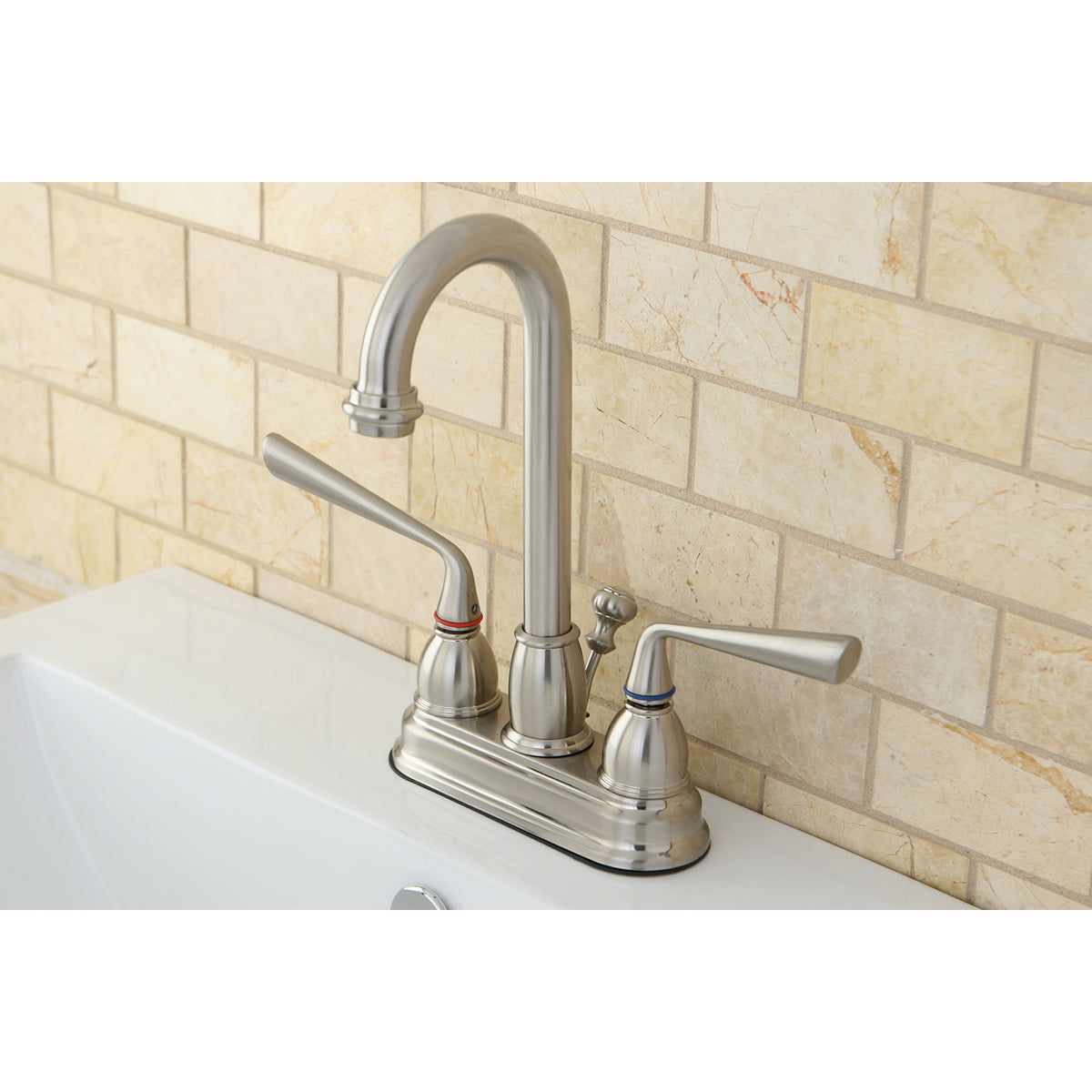 Kingston Brass KB3615ZL 4 in. Centerset Bathroom Faucet