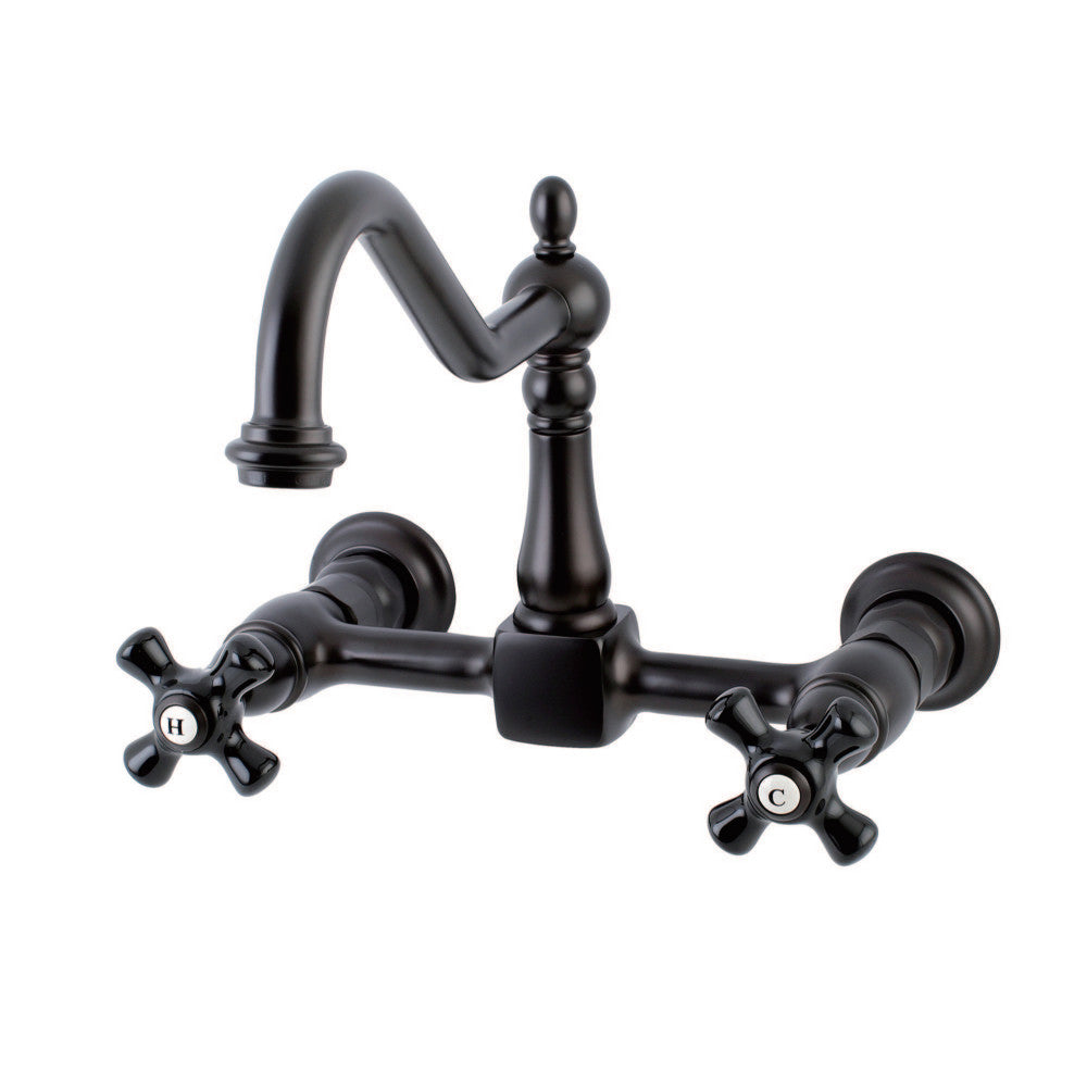 Kingston Brass KS1242PKX Duchess Wall Mount Bridge Kitchen Faucet