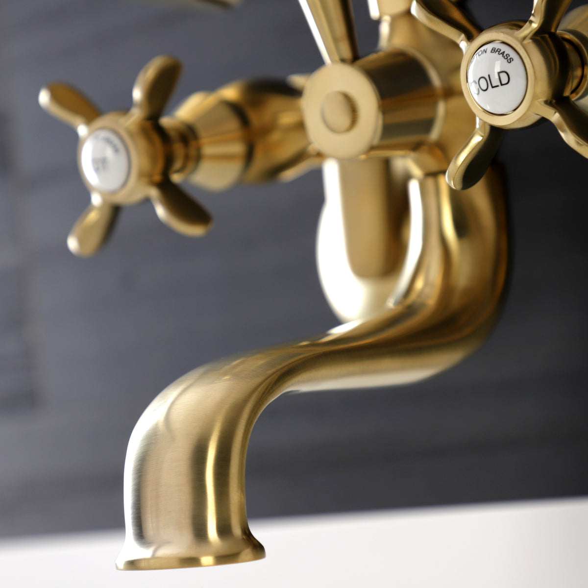 Essex Wall Mount Clawfoot Tub Faucet with Hand Shower