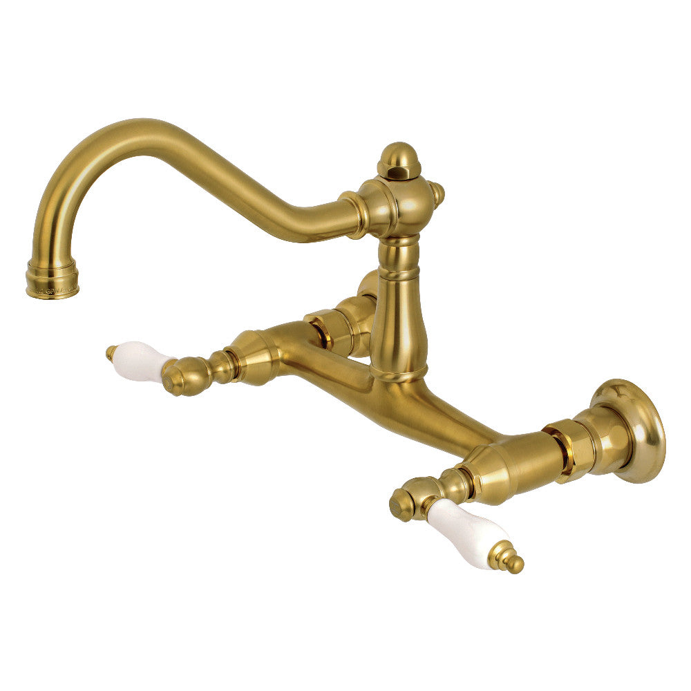 Kingston Brass KS3241PL Vintage Wall Mount Bathroom Faucet
