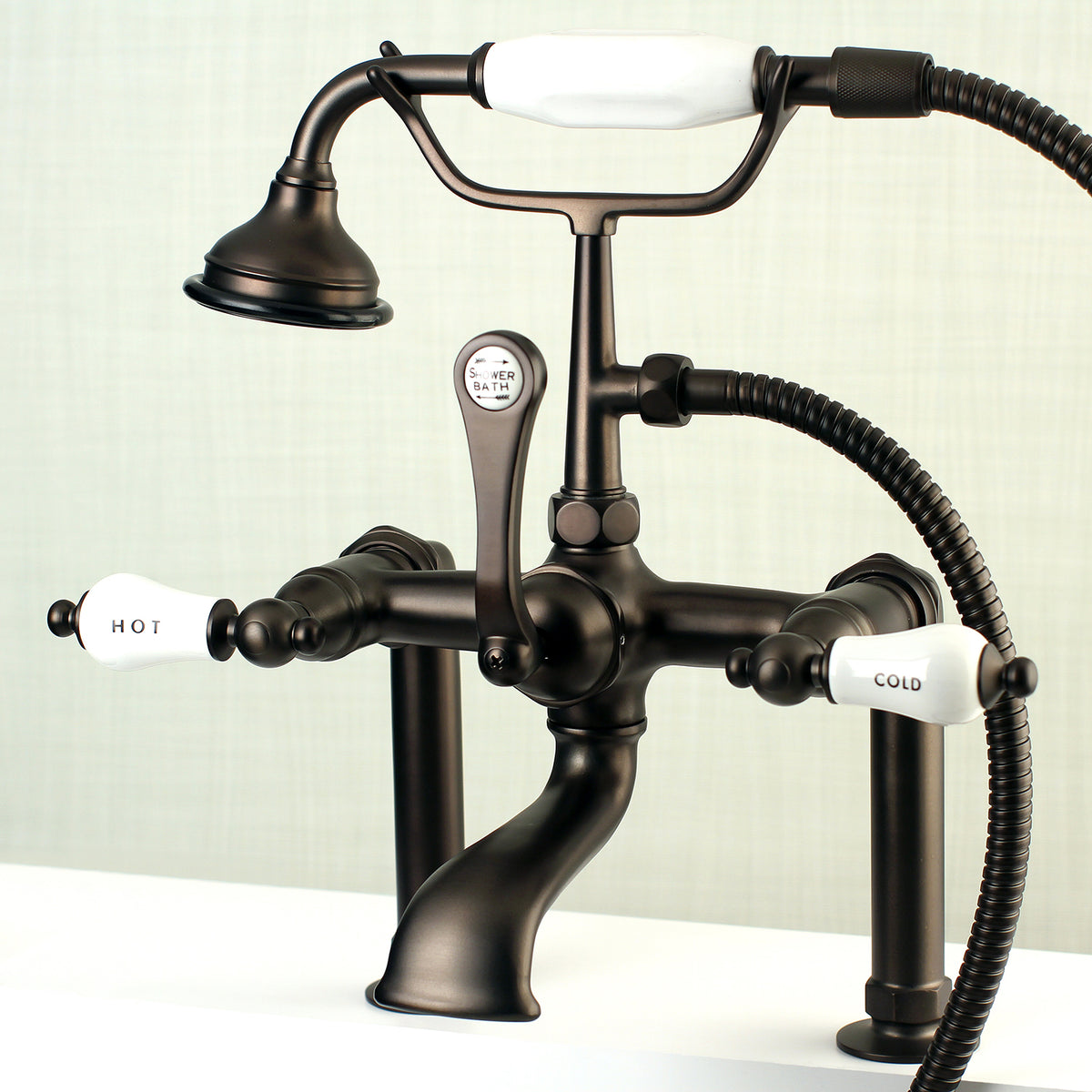 Auqa Vintage Deck Mount Clawfoot Tub Faucet