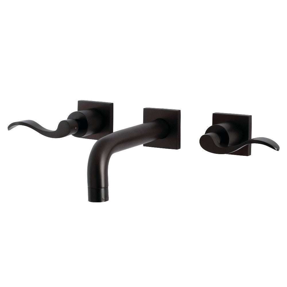 Kingston Brass KS6126DFL NuWave Two-Handle Wall Mount Bathroom Faucet
