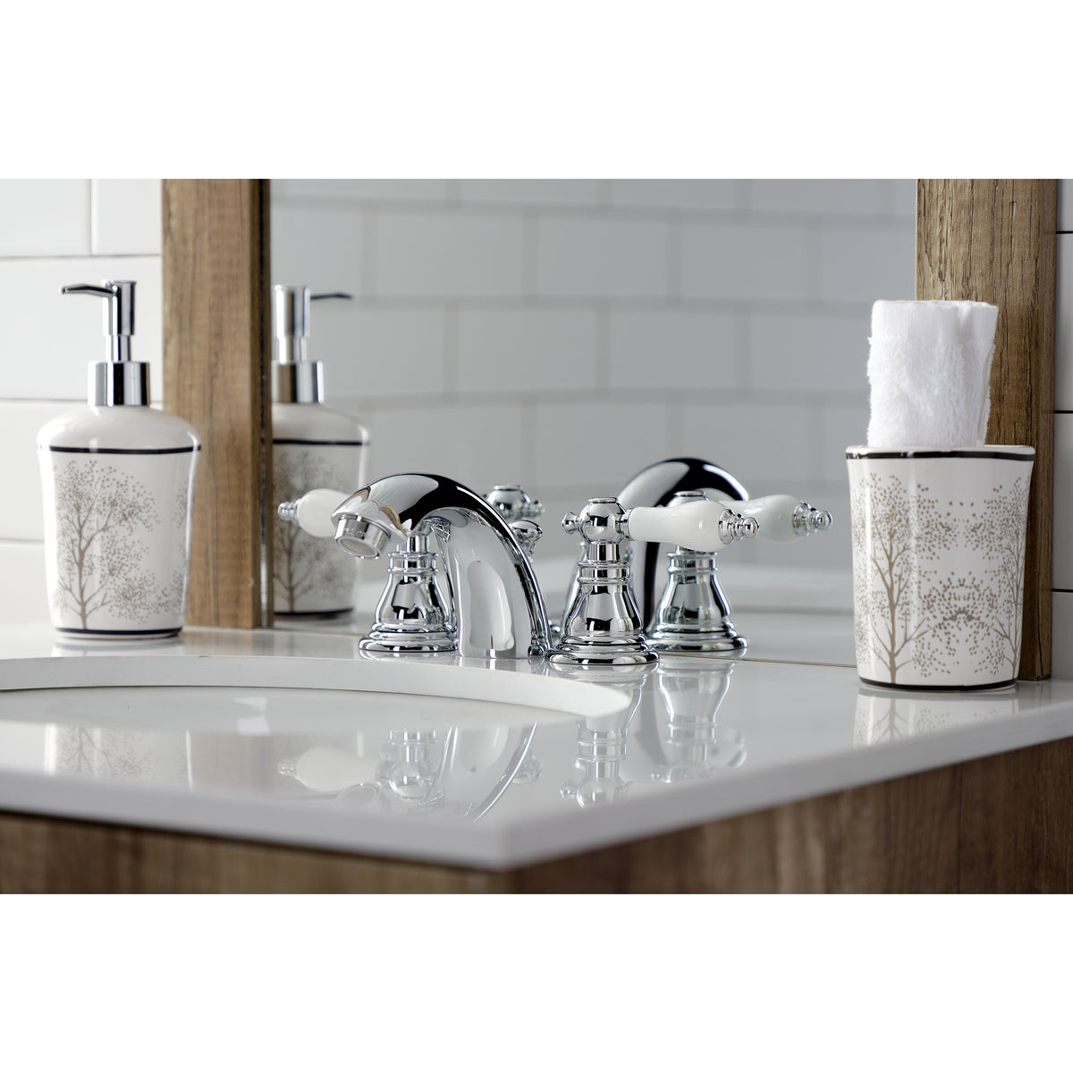 Kingston Brass KB951APL Mini-Widespread Bathroom Faucet