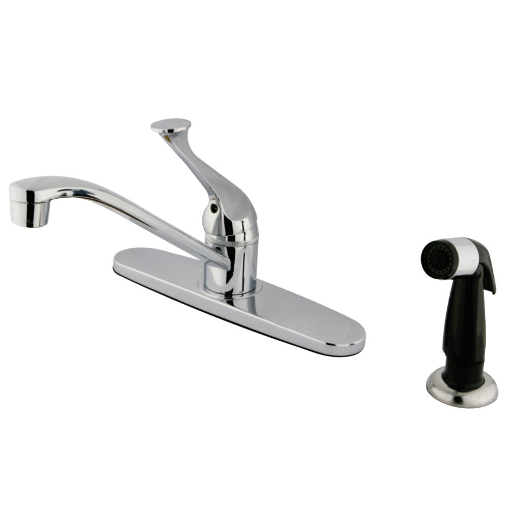 Kingston Brass KB572SN Chatham Single-Handle Centerset Kitchen Faucet