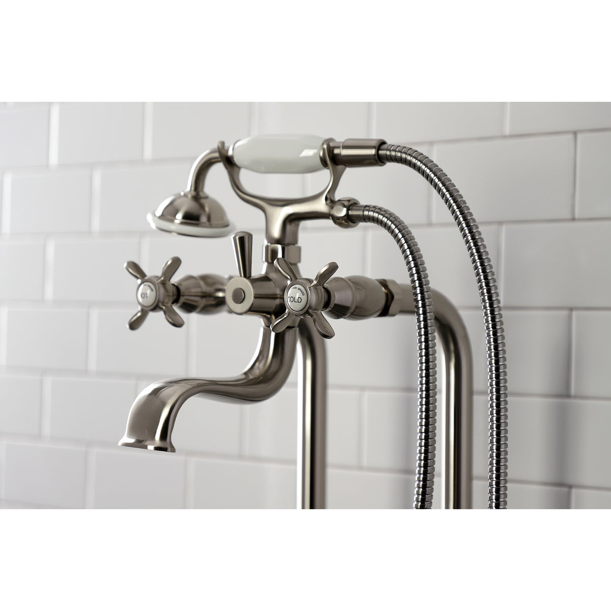 Essex Freestanding Clawfoot Tub Faucet Package with Supply Line