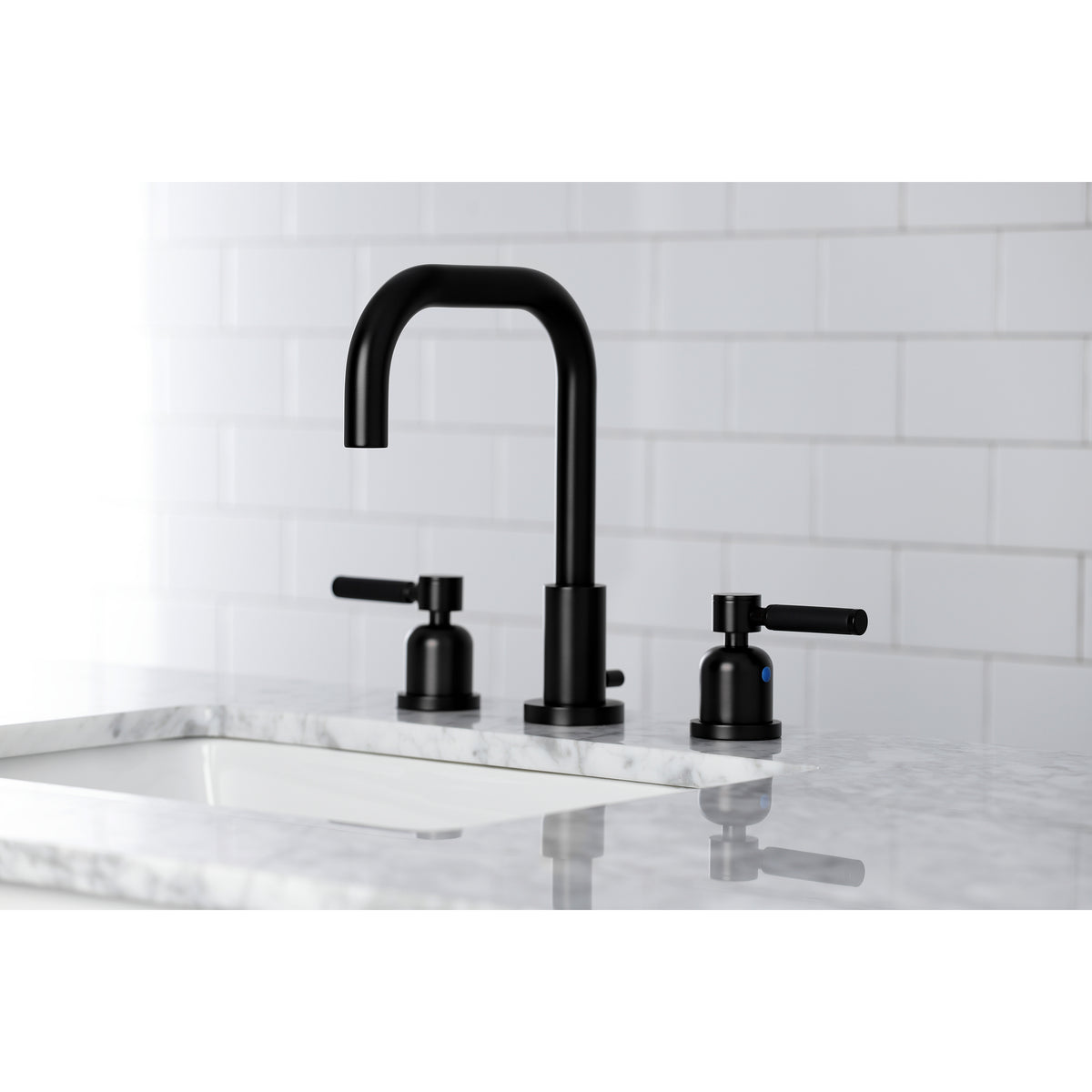 Kingston Brass FSC8930DKL Kaiser Widespread Bathroom Faucet with Brass Pop-Up
