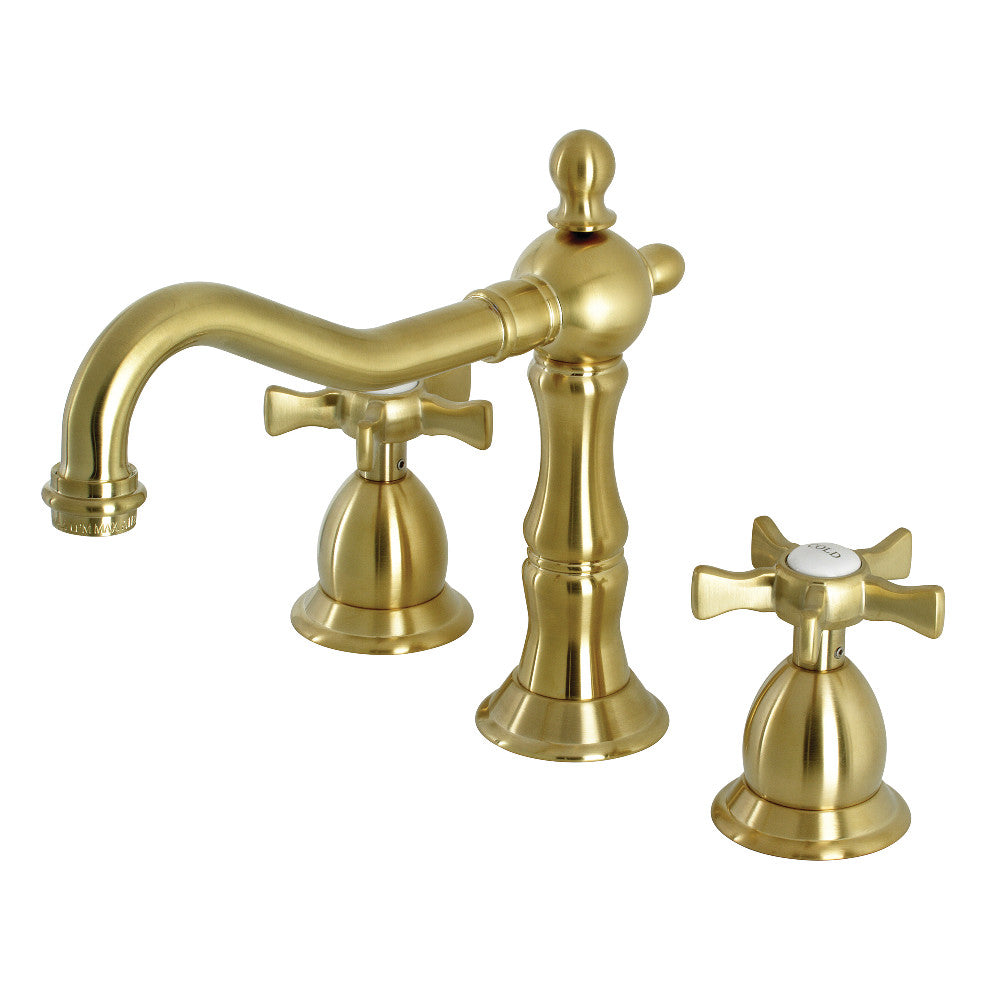 Kingston Brass KS1977NX Hamilton Widespread Bathroom Faucet with Brass Pop-Up