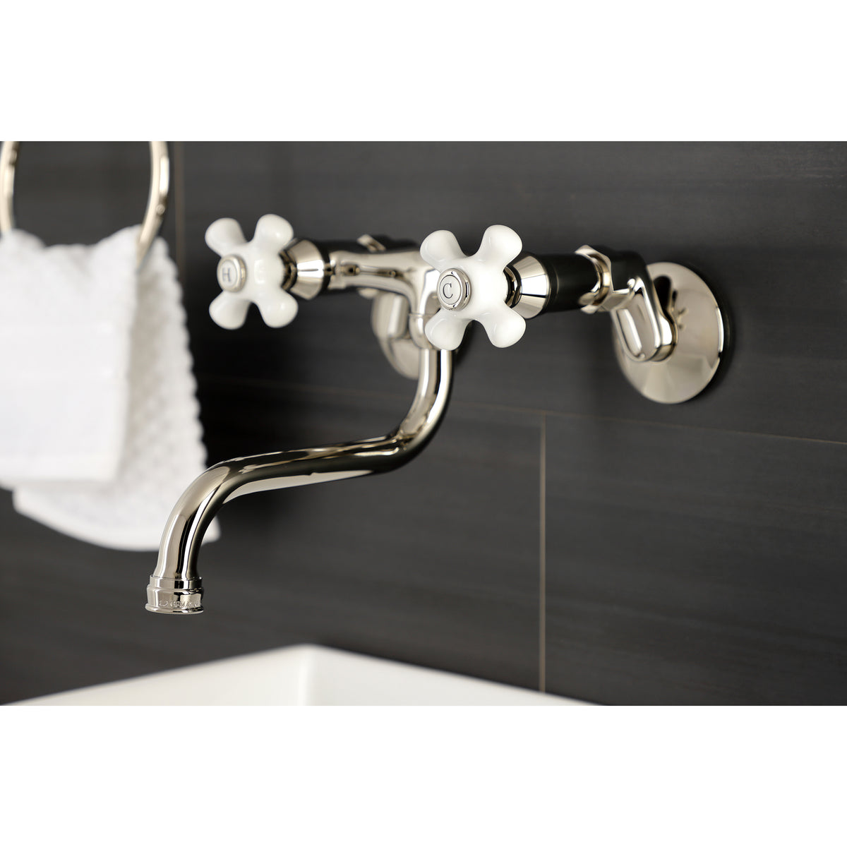 Kingston Brass KS616C Wall Mount Bathroom Faucet