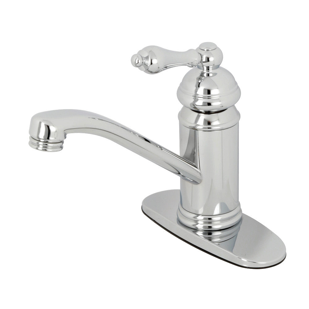 Kingston Brass KS3408AL Vintage Single-Handle Bathroom Faucet with Push Pop-Up