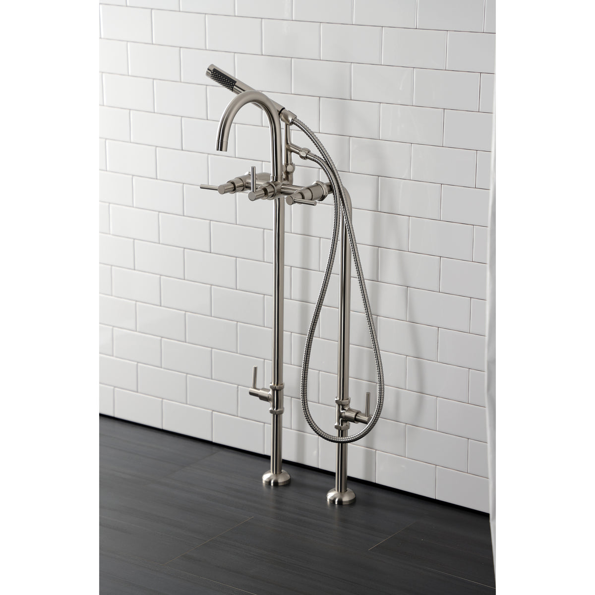 Vintage CCK8108DL Concord Freestanding Tub Faucet with Supply Line, Stop Valve