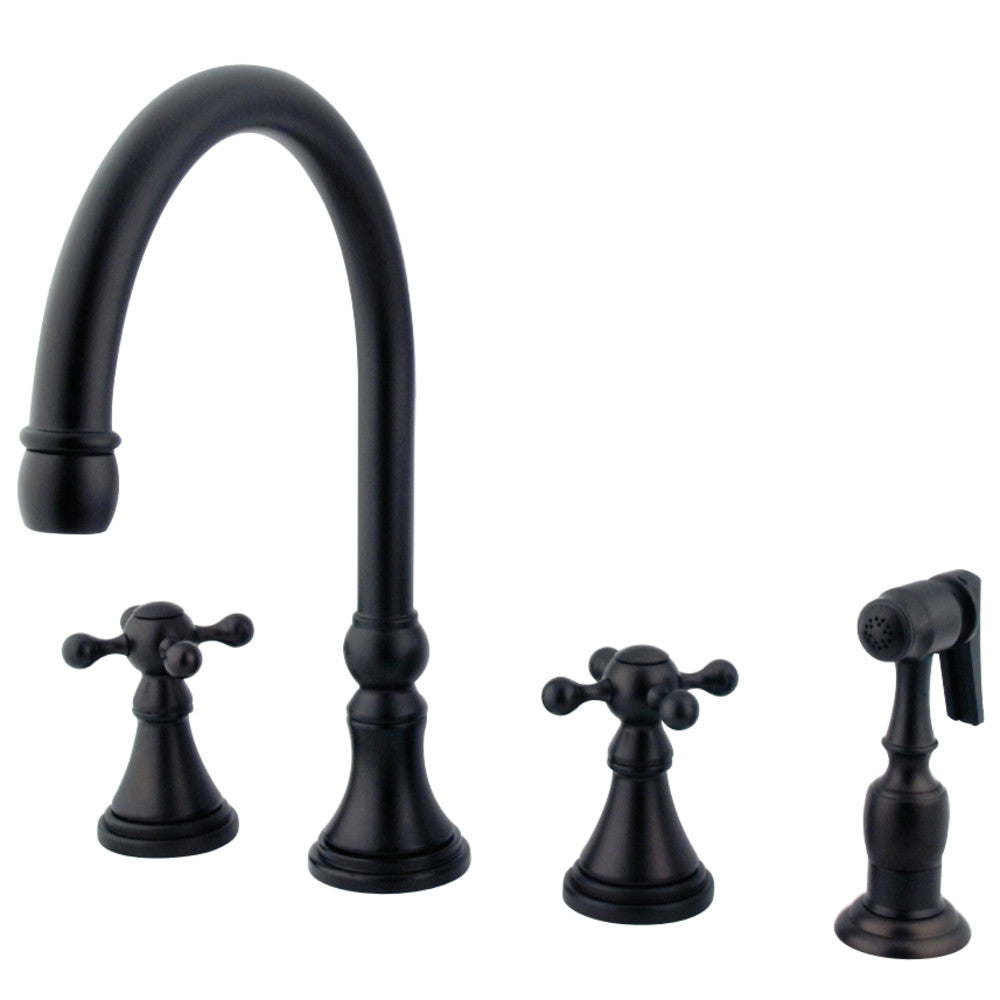Kingston Brass KS2795KXBS Widespread Kitchen Faucet