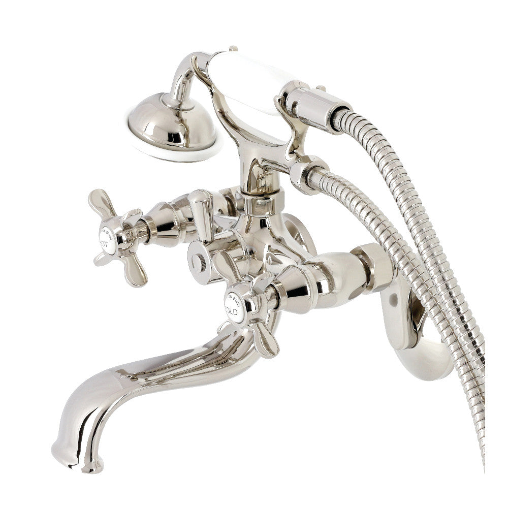 Essex Wall Mount Clawfoot Tub Faucet with Hand Shower