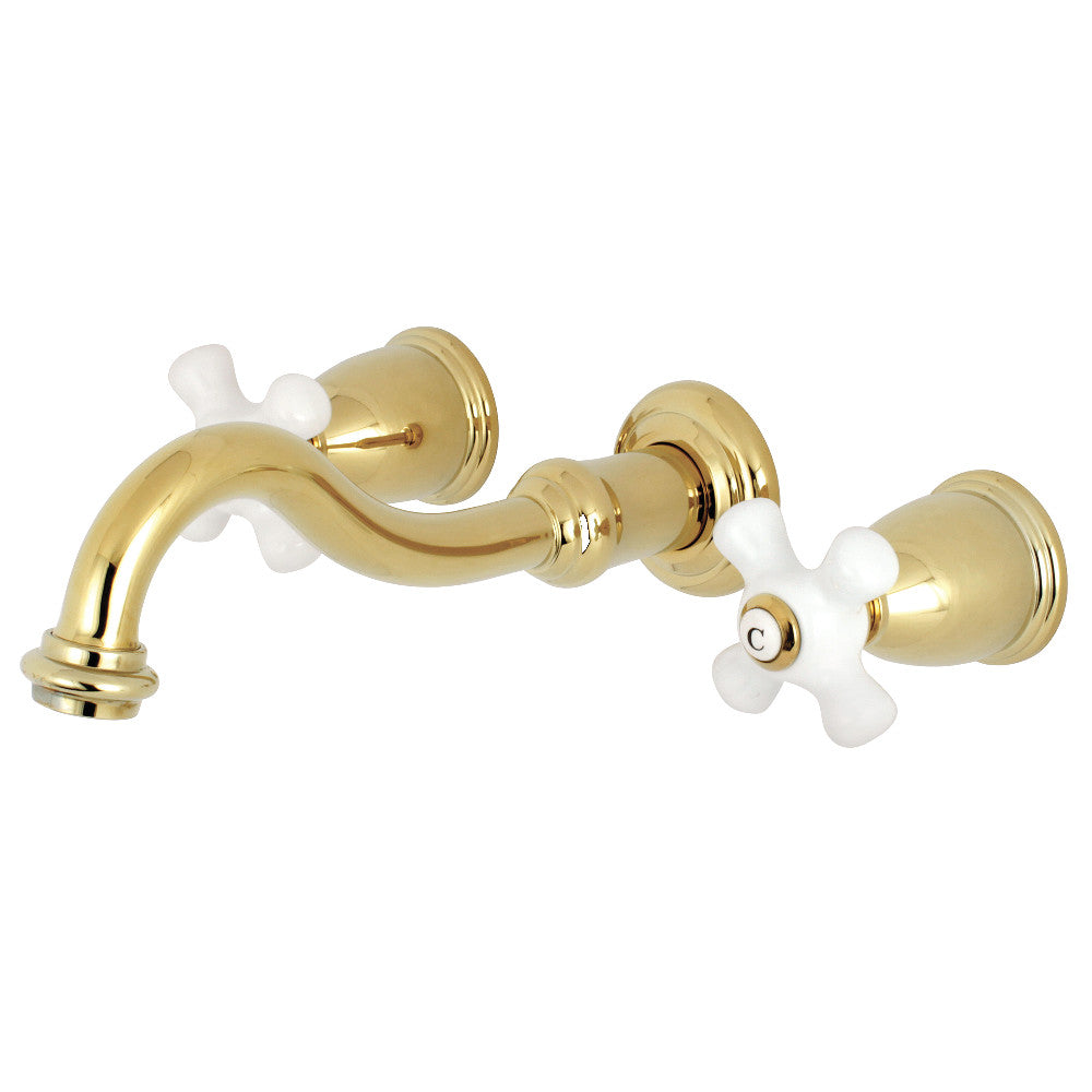 Kingston Brass KS3120PX Vintage 2-Handle Wall Mount Bathroom Faucet