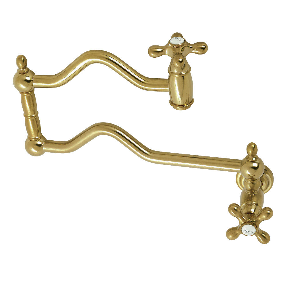 Kingston Brass KS2102AX Heritage Wall Mount Pot Filler