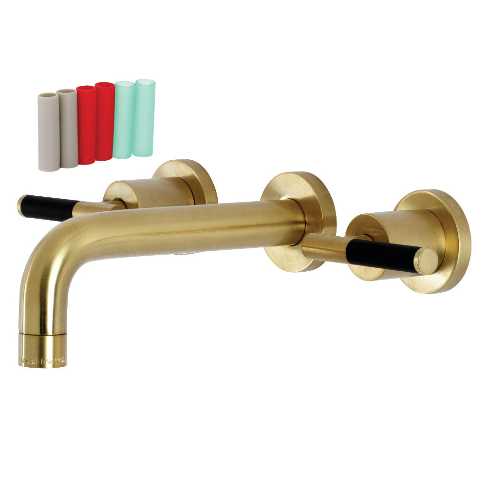 Kingston Brass KS8127CKL Kaiser Two-Handle Wall Mount Bathroom Faucet