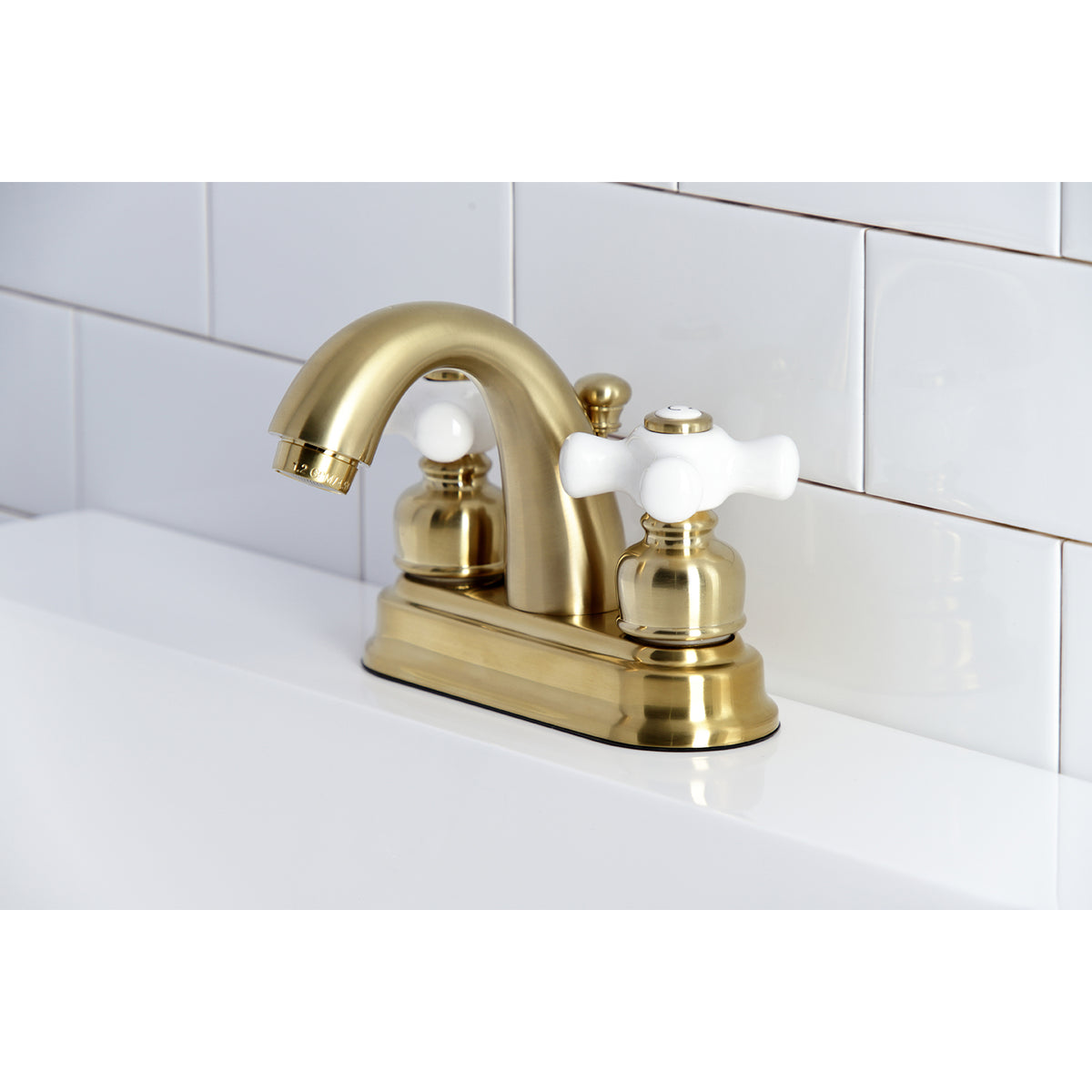 Kingston Brass KB5613PX Restoration 4 in. Centerset Bathroom Faucet