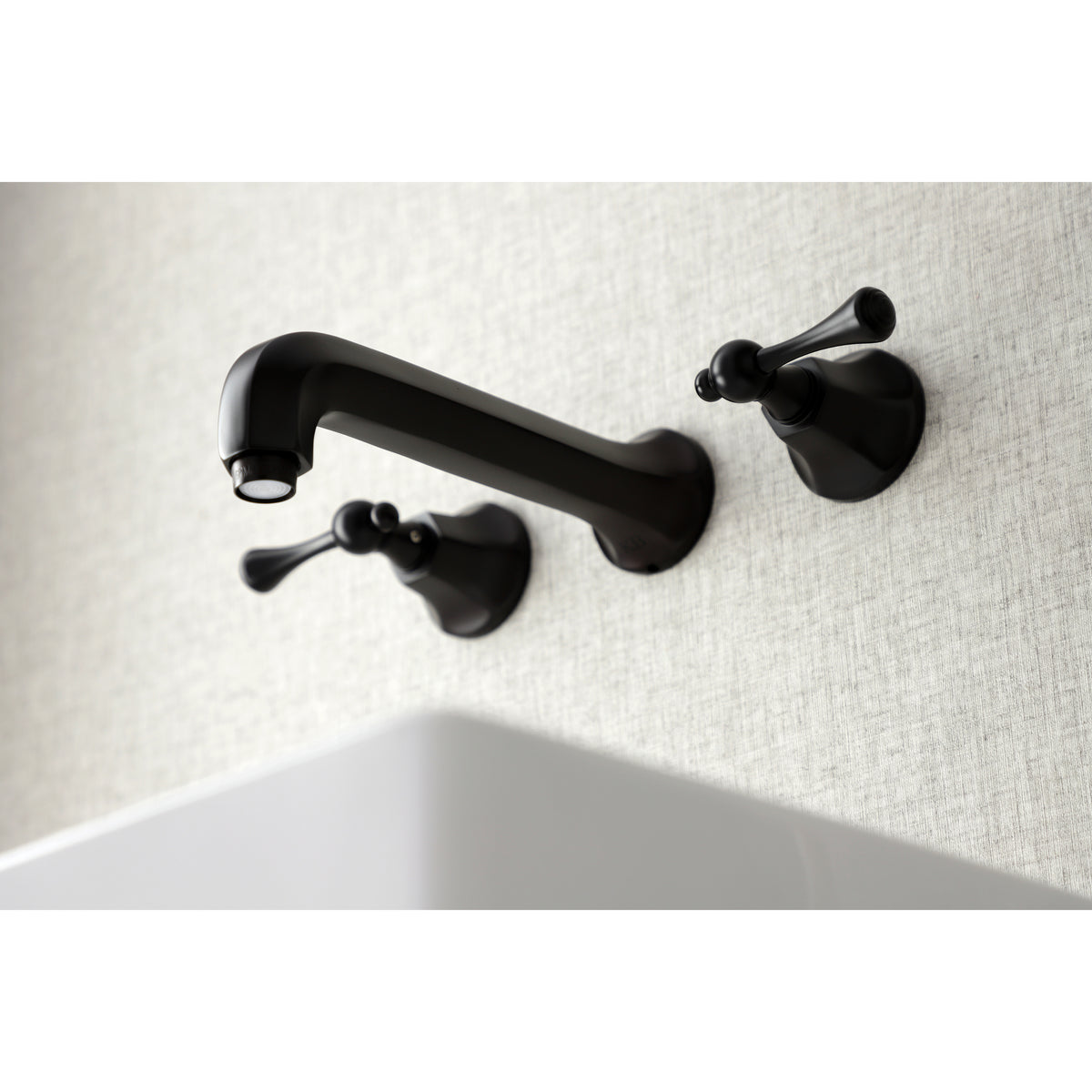 Kingston Brass KS4128BL Wall Mount Bathroom Faucet