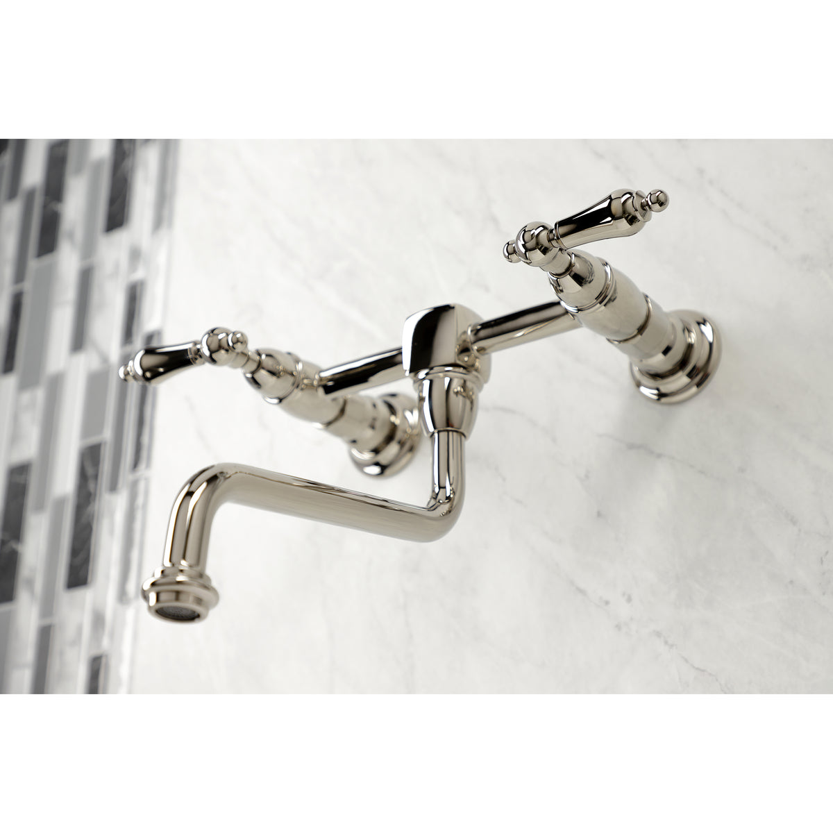 Kingston Brass KS1211AL Heritage Wall Mount Bathroom Faucet