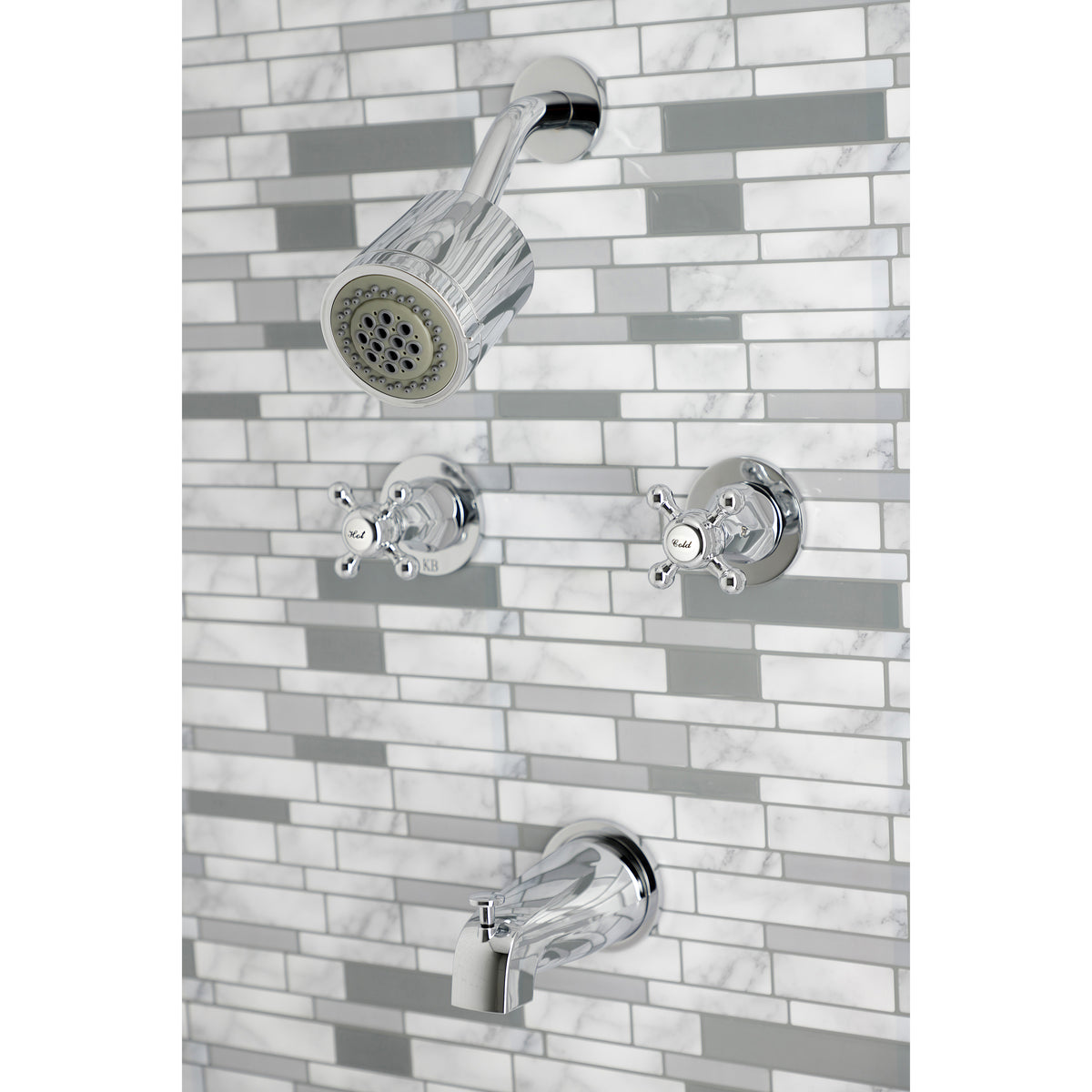 Metropolitan Two-Handle Tub and Shower Faucet