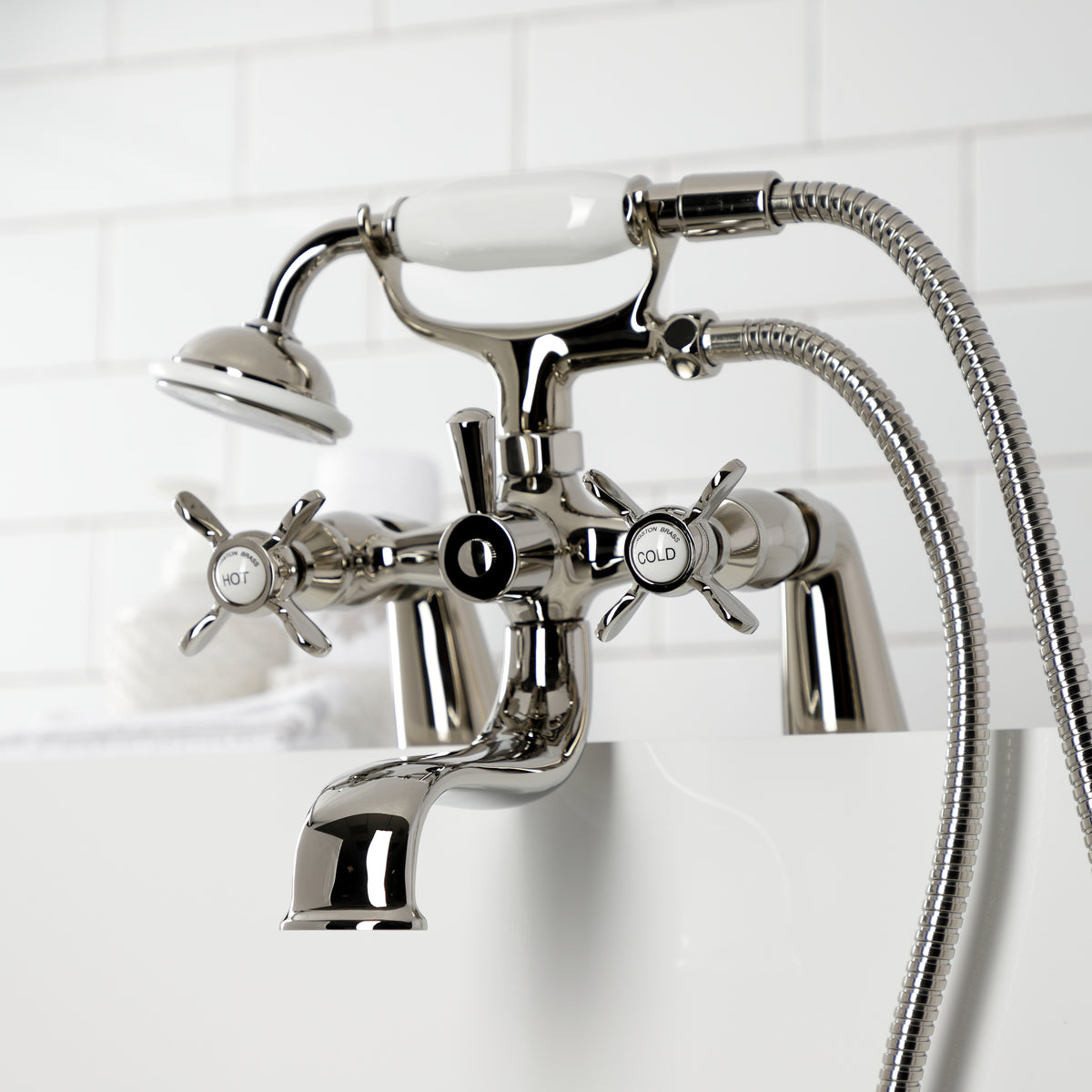Essex Deck Mount Clawfoot Tub Faucet with Hand Shower