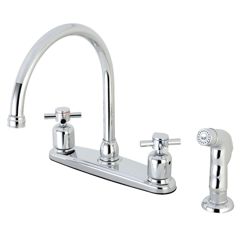 Kingston Brass FB791DXSP Concord 8-Inch Centerset Kitchen Faucet with Sprayer