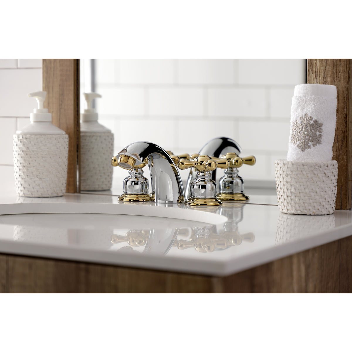 Kingston Brass KB946AX Victorian Mini-Widespread Bathroom Faucet
