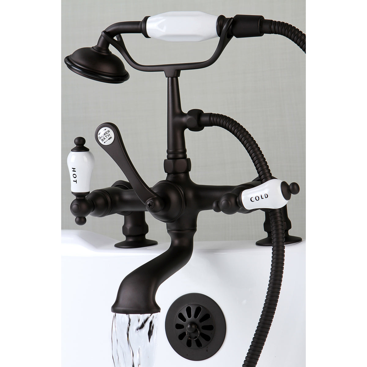 Vintage 7-Inch Deck Mount Tub Faucet