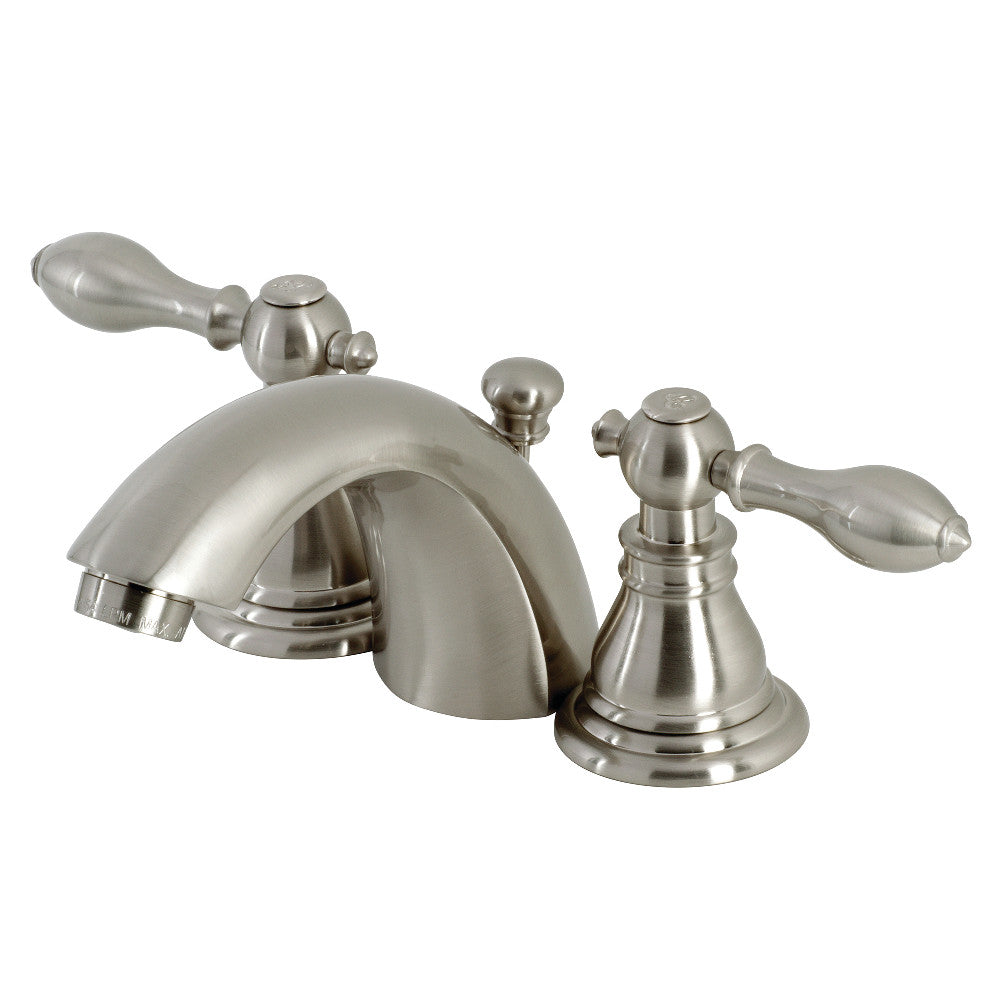 Kingston Brass KB958ACL American Classic Mini-Widespread Bathroom Faucet with Plastic Pop-Up