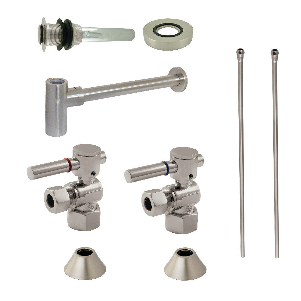 Kingston Brass Modern Plumbing Sink Trim Kit with Bottle Trap and Drain