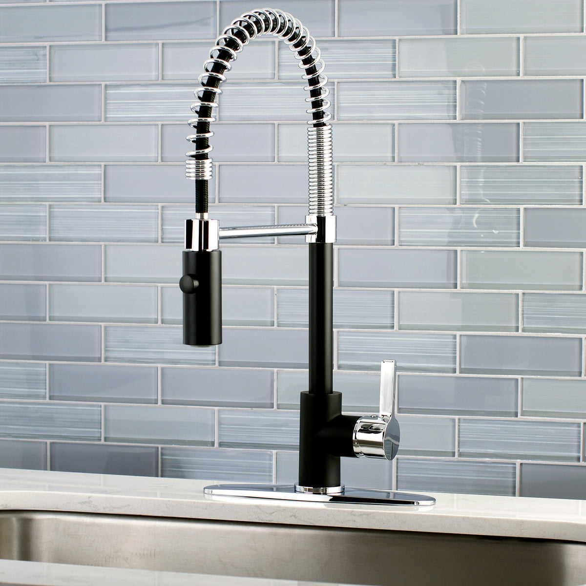 Gourmetier LS8777CTL Continental Single-Handle Pre-Rinse Kitchen Faucet