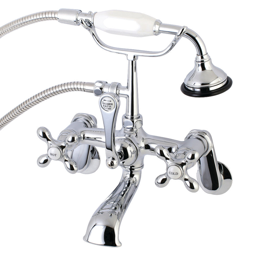 Aqua Vintage Wall Mount Tub Faucet with Hand Shower