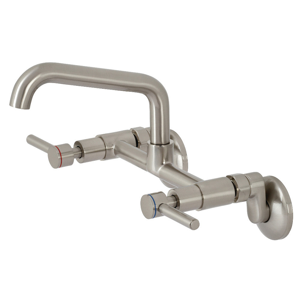 Kingston Brass KS823PN Concord Two-Handle Wall-Mount Kitchen Faucet