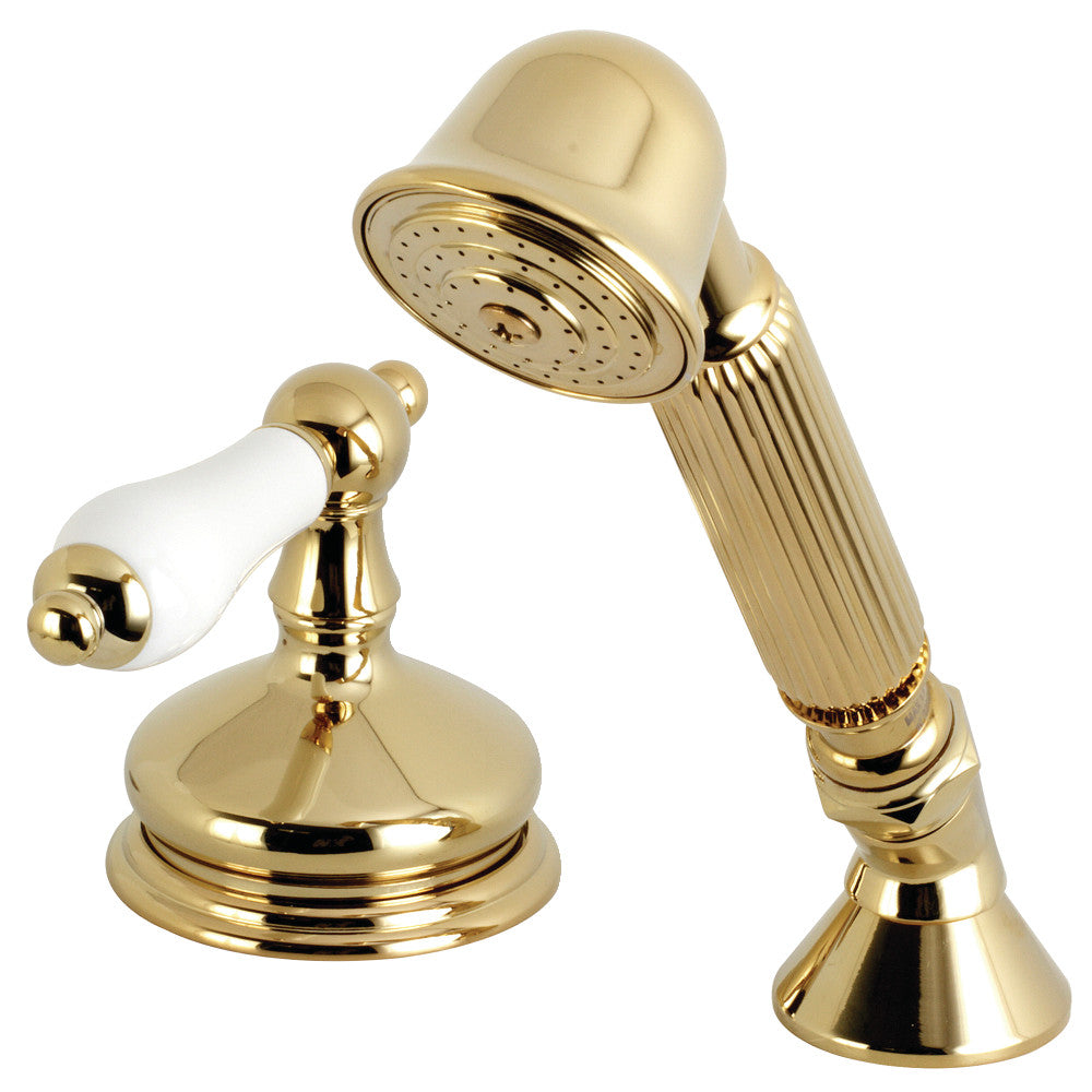 Kingston Brass Deck Mount Hand Shower with Diverter for Roman Tub Faucet