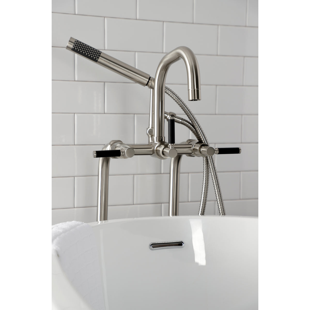 Vintage CCK8406DKL Concord Freestanding Tub Faucet with Supply Line,Stop Valve
