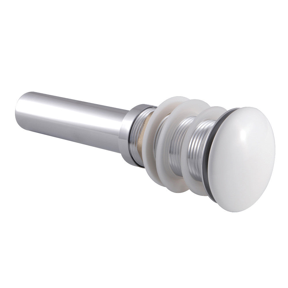 Kingston Brass Push Pop-Up Drain without Overflow Hole, 22 Gauge
