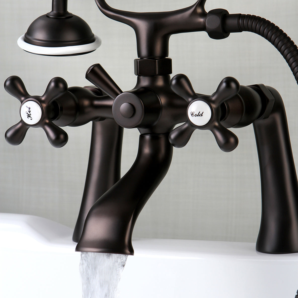 Kingston Clawfoot Tub Faucet with Hand Shower