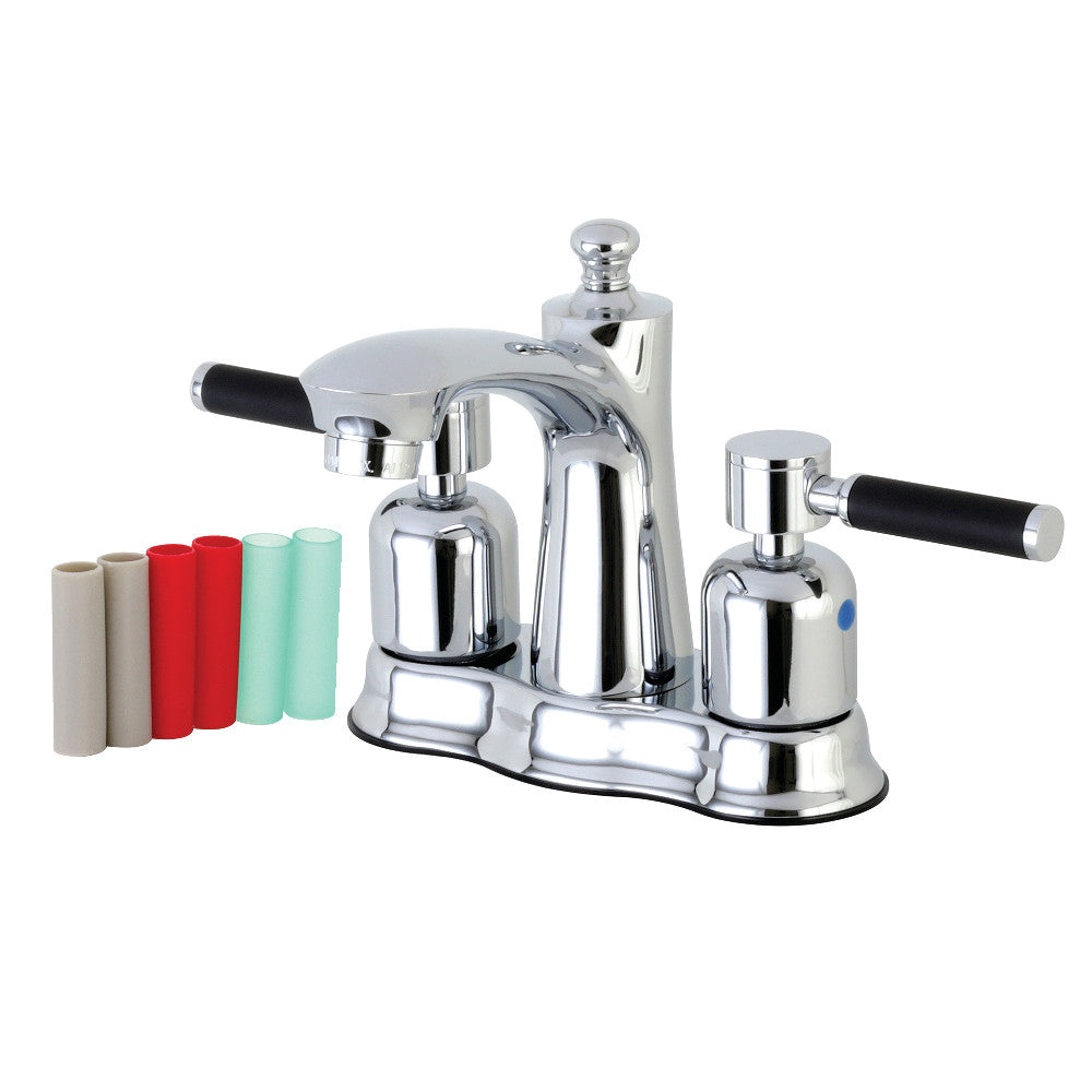 Kingston Brass FB7615DKL 4 in. Centerset Bathroom Faucet