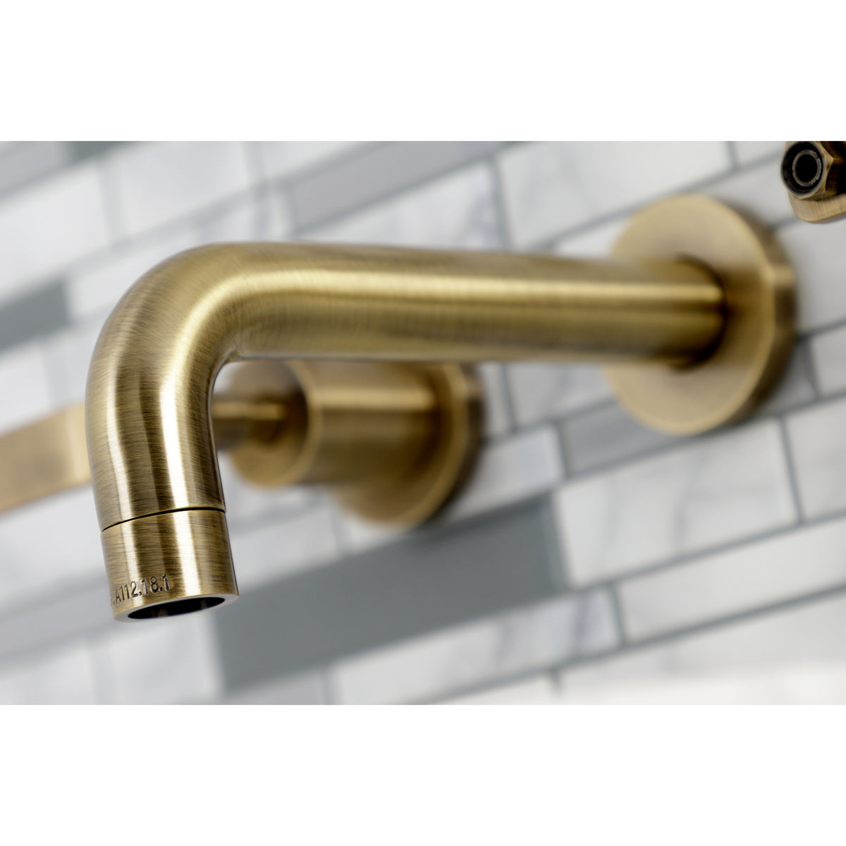 Kingston Brass KS8122KL Whitaker Two-Handle Wall Mount Bathroom Faucet