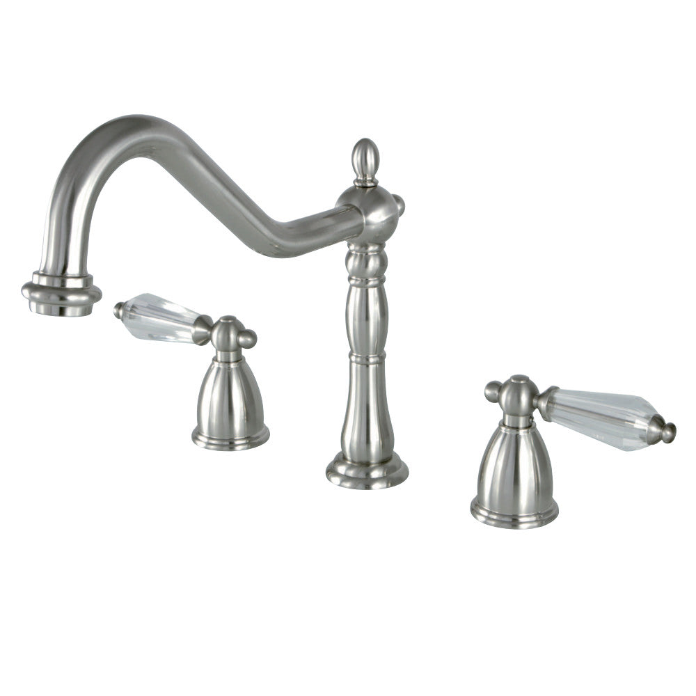 Kingston Brass KB1792WLLLS Widespread Kitchen Faucet