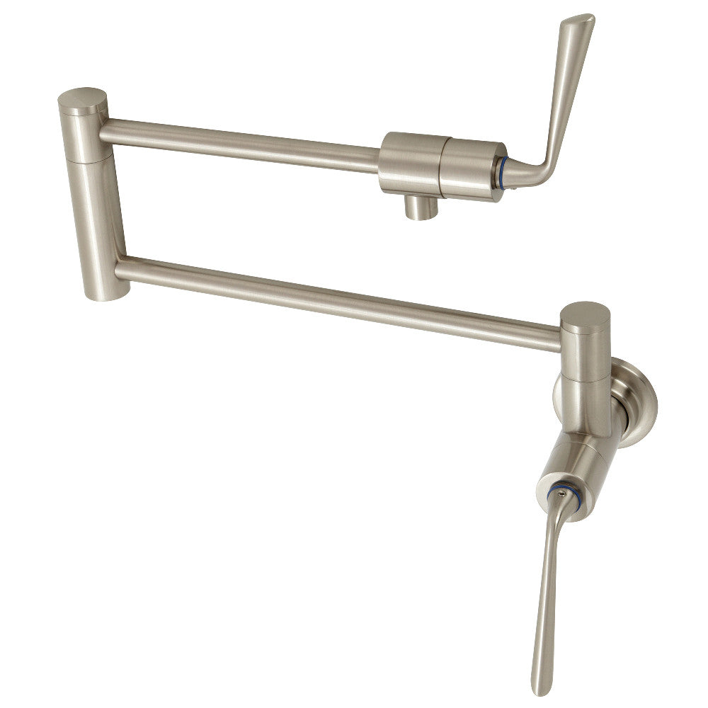Kingston Brass KS4105ZL Silver Sage Wall Mount Pot Filler